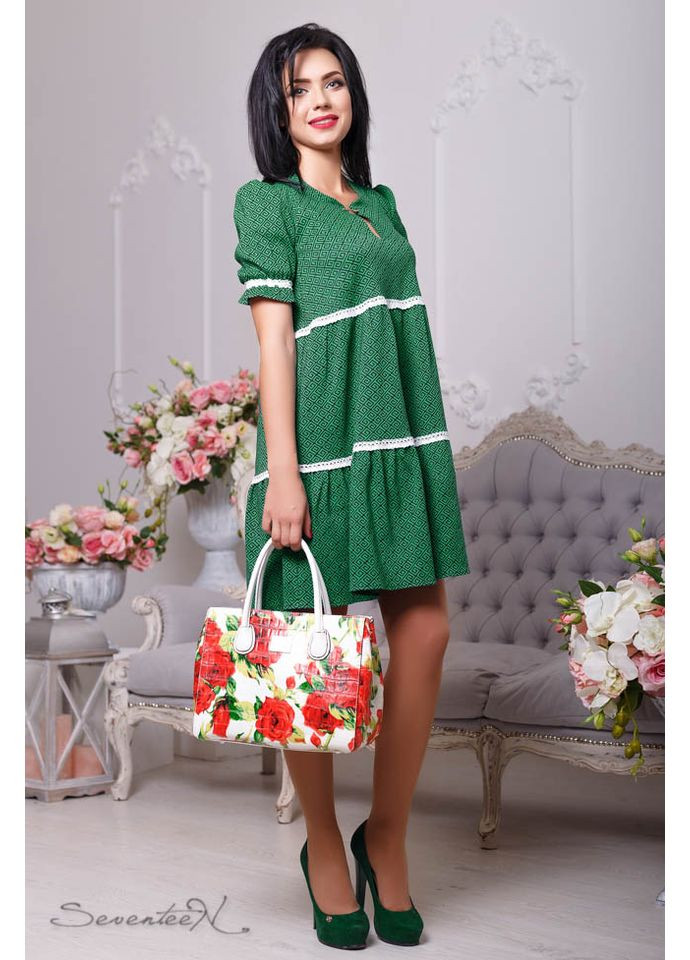 Зеленое платье 776.2122 Seventeen