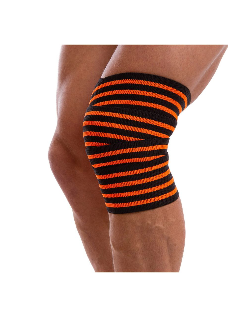 Колінні бинти для присідань (1шт) TA-312 (PL, еластан, l-2,2м, помаранчевий) SP-Sport (361434885)