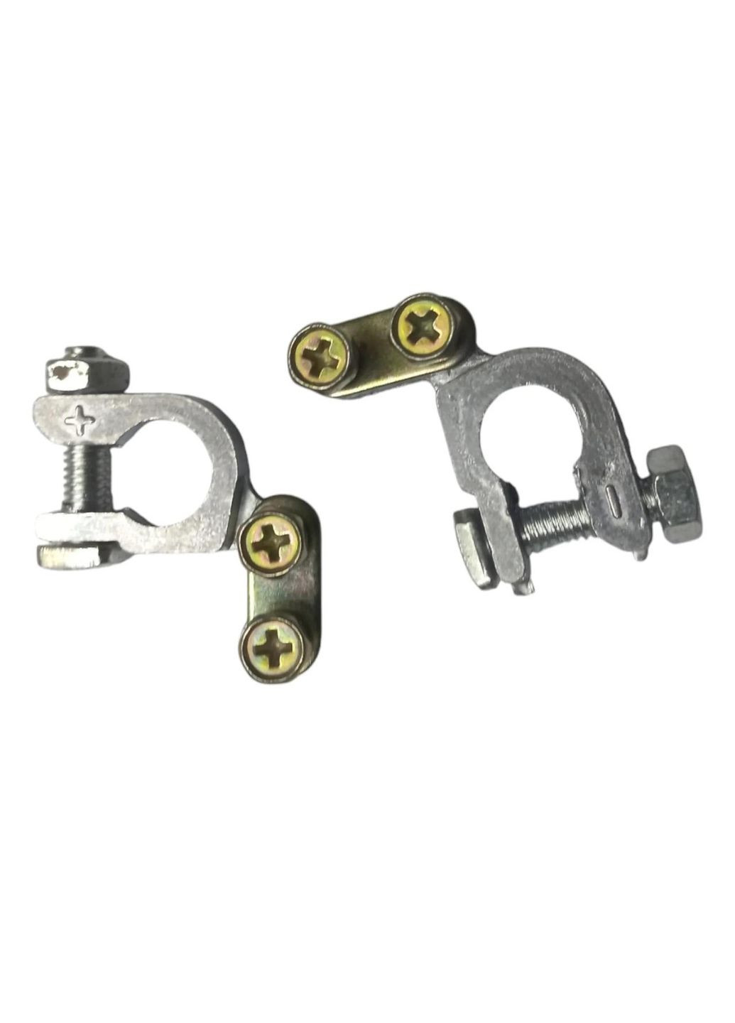 Клеми акумуляторні (набір «плюс» і «мінус») автомобільні срібний (R051633) Icar (368833844)