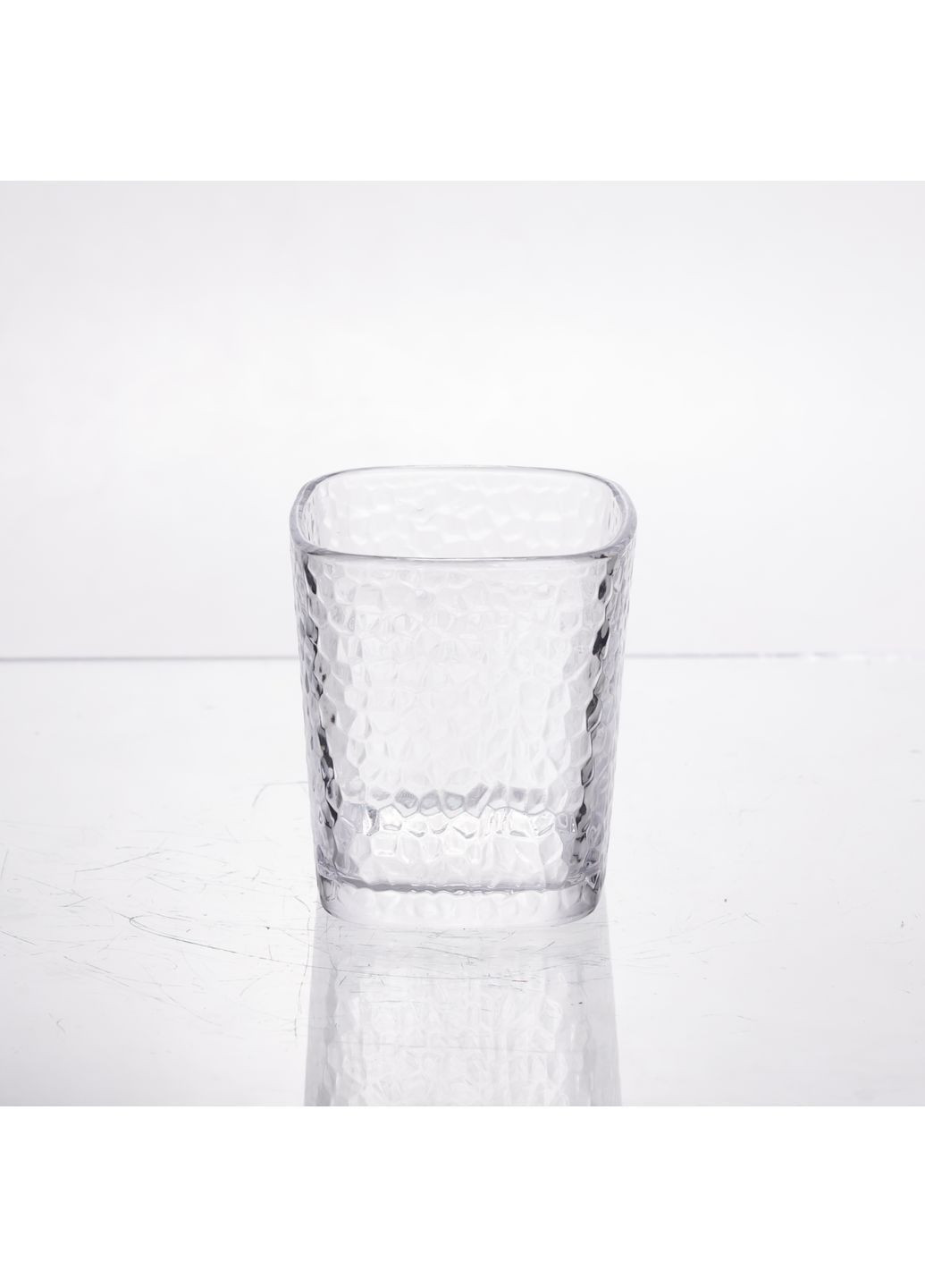 Набір склянок із товстого скла 6 штук по 250 мл квадратних, прозорий Yiwu HP-19-AY-1 No Brand (368641450)