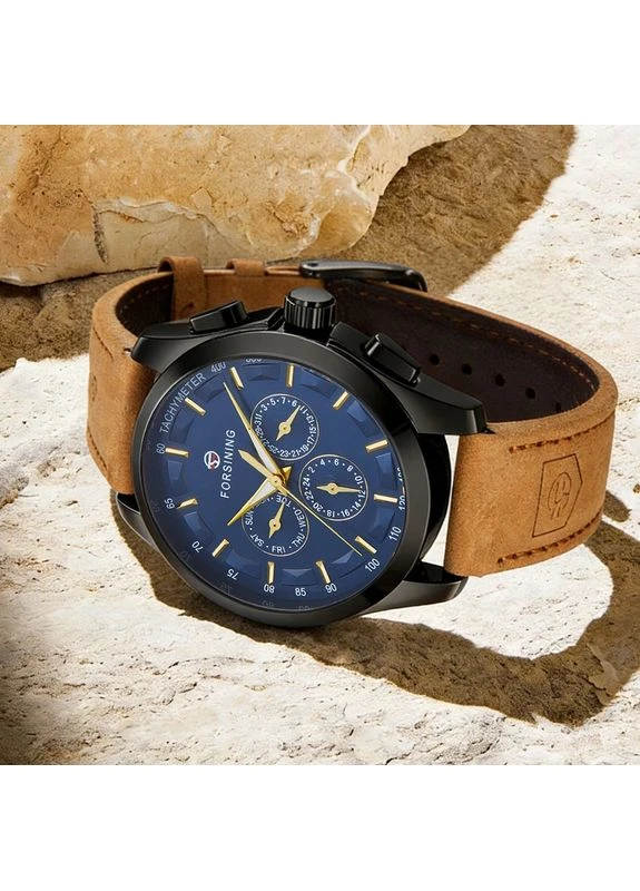 Мужские механические часы Walker Limited Blue & Black, 2 ремешка Forsining (386626034)
