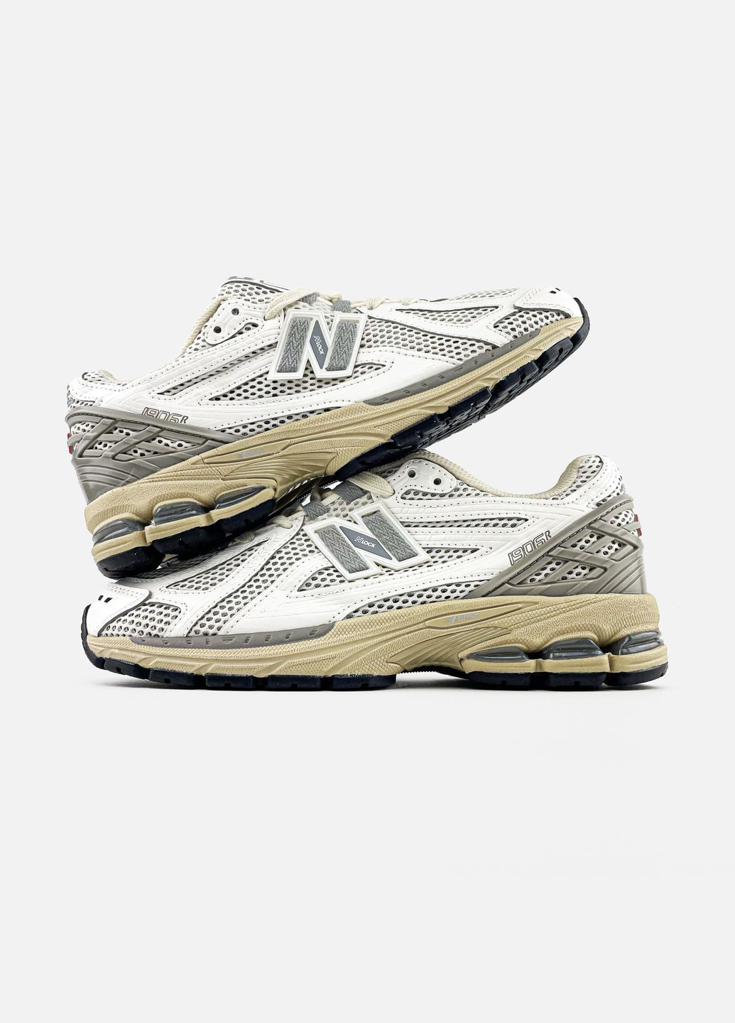 Кроссовки женские и мужские New Balance 1906R grey beige | Нью Беланс 1906R серые бежевые No Brand серые всесезоны (313653544)