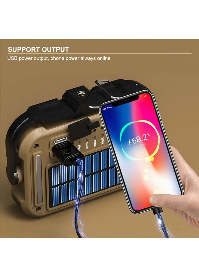Фонарь кемпинг TZD-01-COB(White+Yellow+Red+Blue)-PRO Power Bank No Brand (400377586)