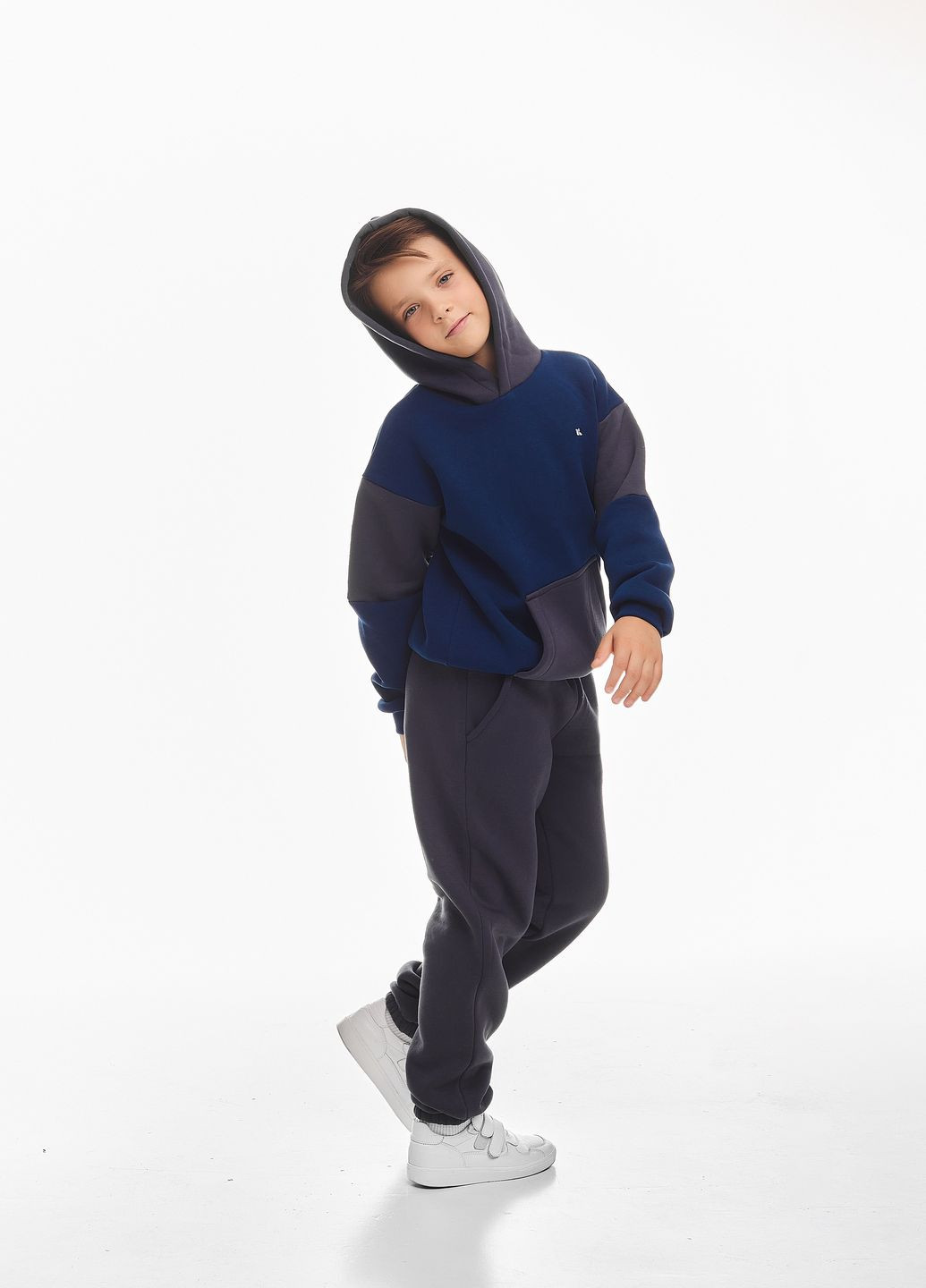 Дитячий спортивний утеплений костюм на флісі для хлопчика Kindamor Active Heat 2024-2025 (302663619)
