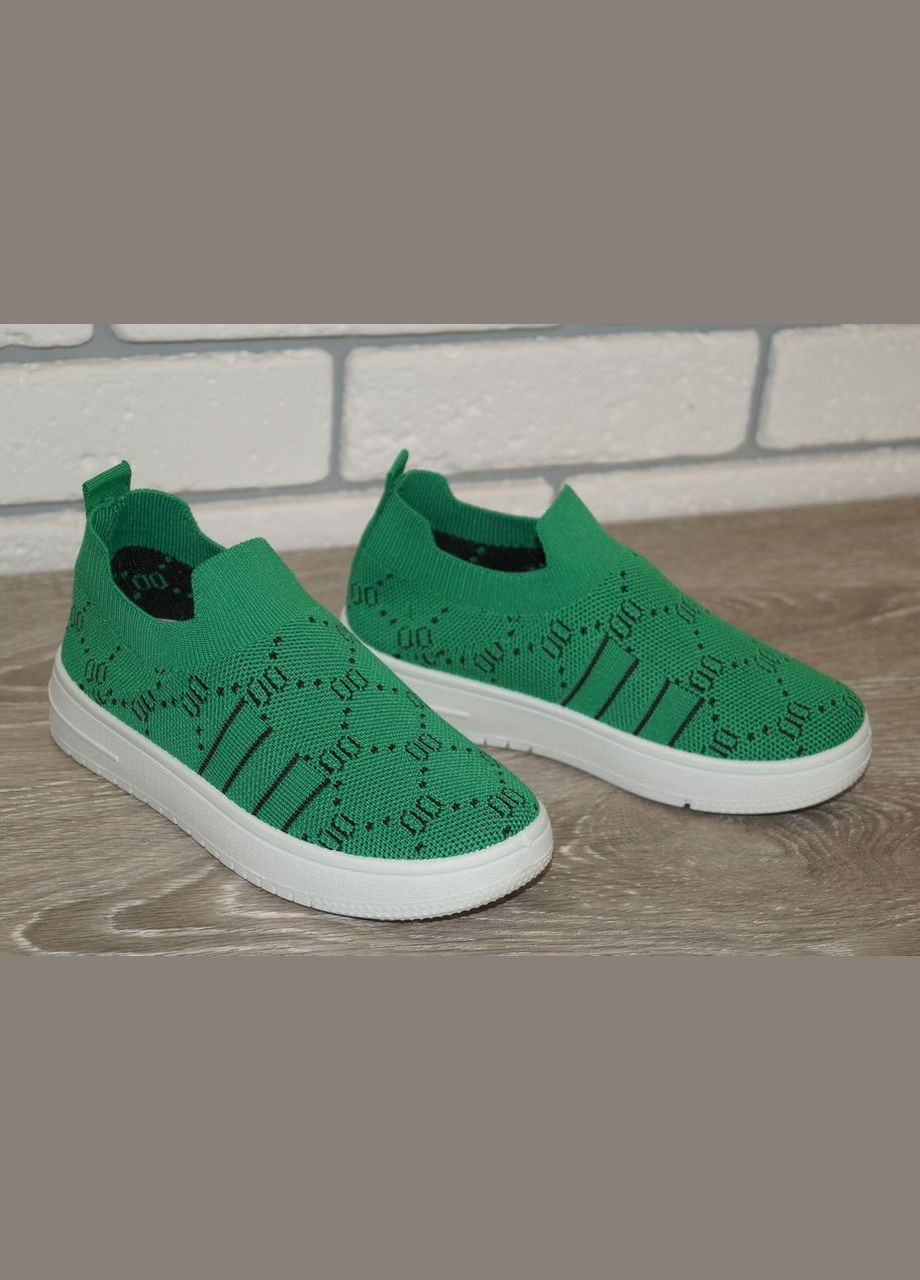 Сліпони текстильні для дівчинки зелені Class (321872128)