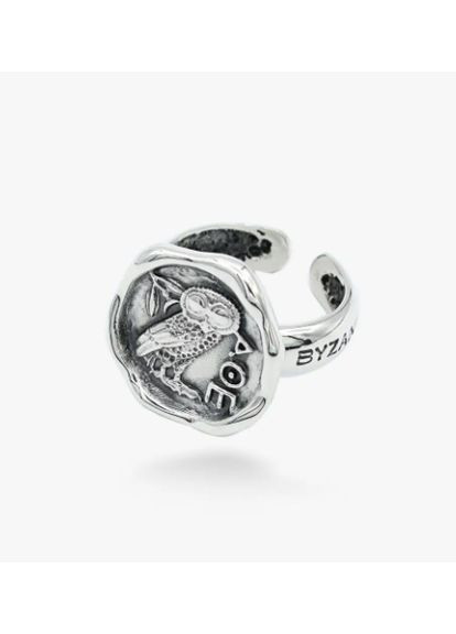 Кільце срібне античне Сова Афіни 925 16.5-18 розмір Skifska Etnika (364202987)
