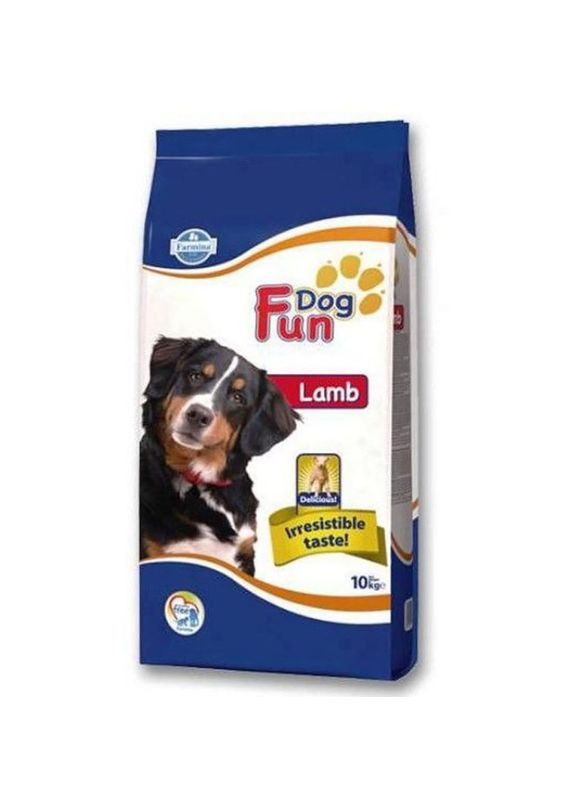 Повнораціонний сухий корм Fun Dog для дорослих собак з ягням 10 кг Farmina (287326999)