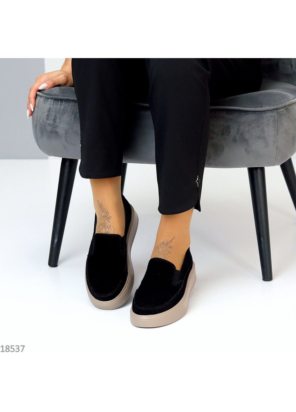 219.ЗАМШ Сліпони Шкіряні Замшеві KDSL (311226203)