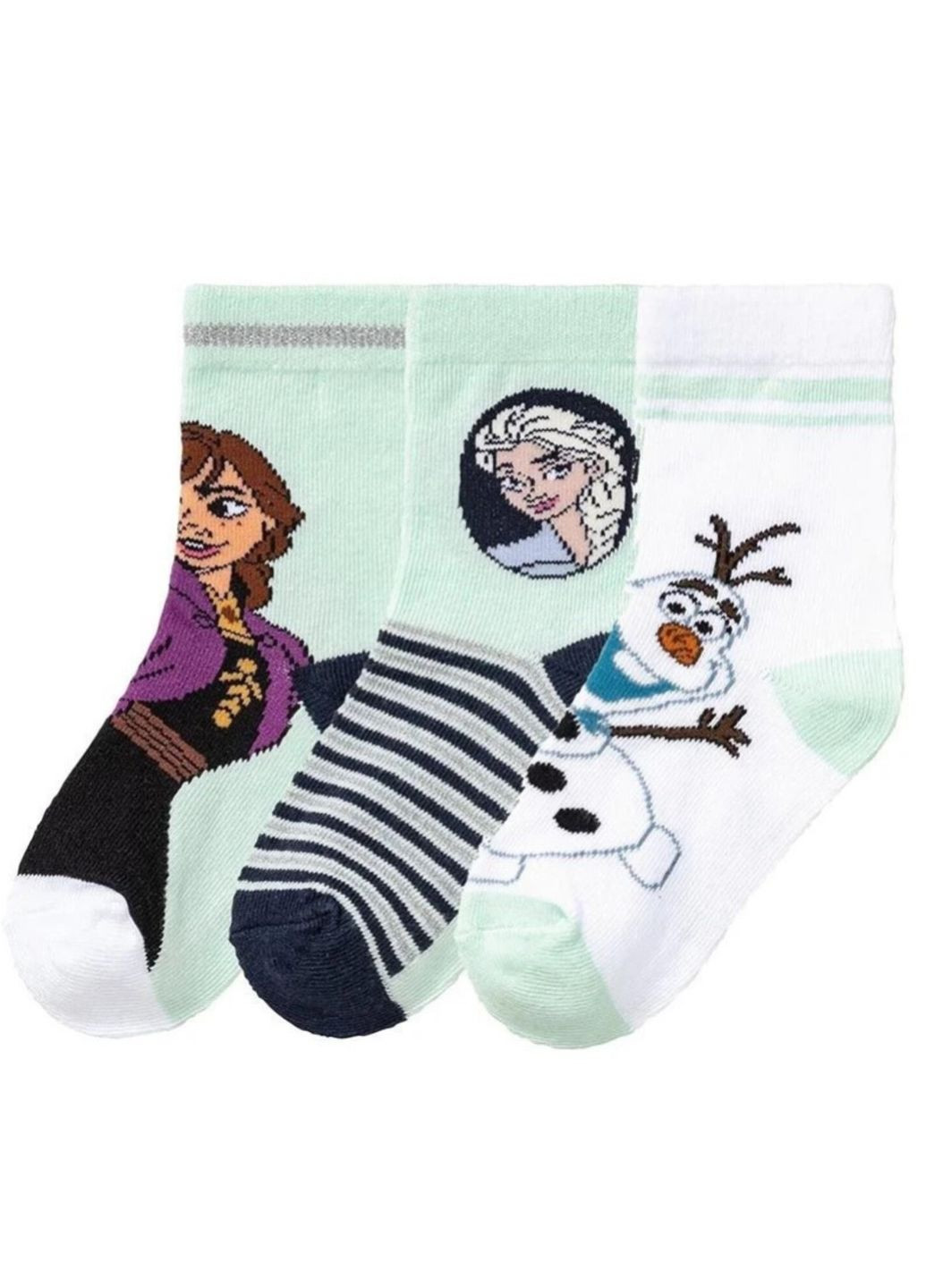 Комбинированные носки (набор) детские для девочки frozen разноцветный (25/100) Disney рисунки (354822818)