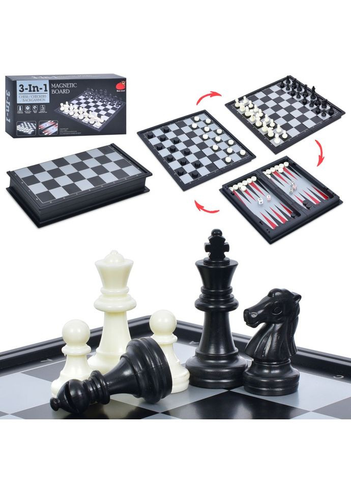 Магнітні шахи 3 в 1 20160 нарди, шахи, шашки BMW (306436327)