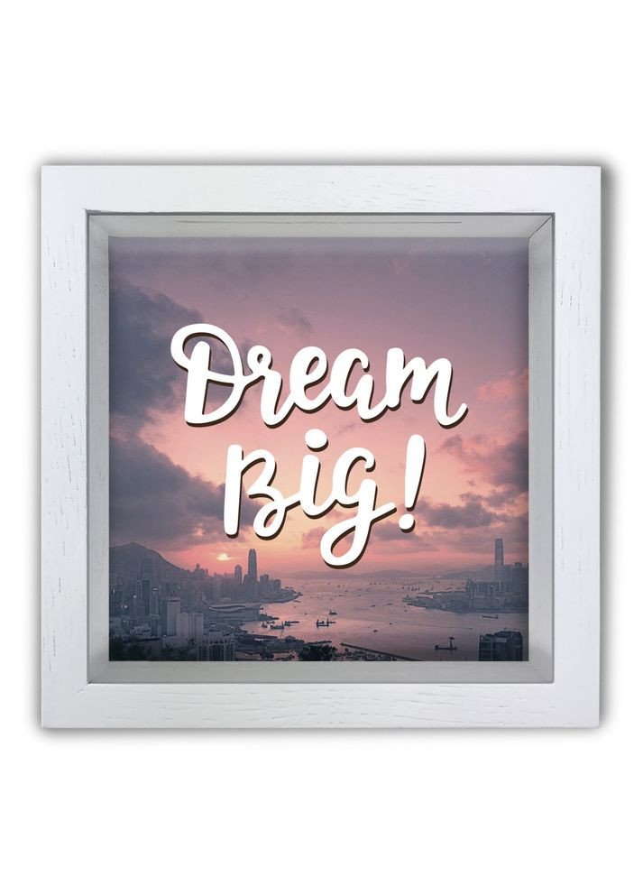Деревянная копилка (копилка) 20х20 см Dream big хркп0021ба Тур-Колекшн (358221400)