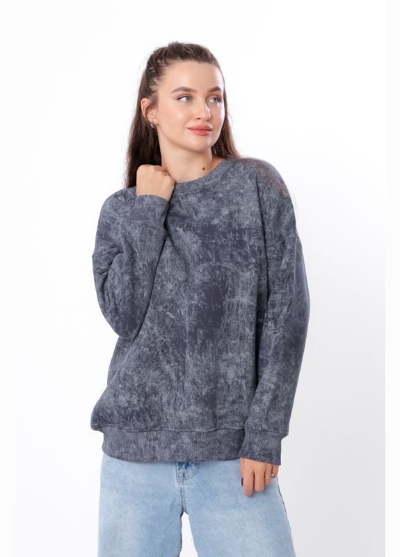Сірий джемпер жіночий (оверсайз) (p-15446) Носи своє однотонний без декору (305213149)