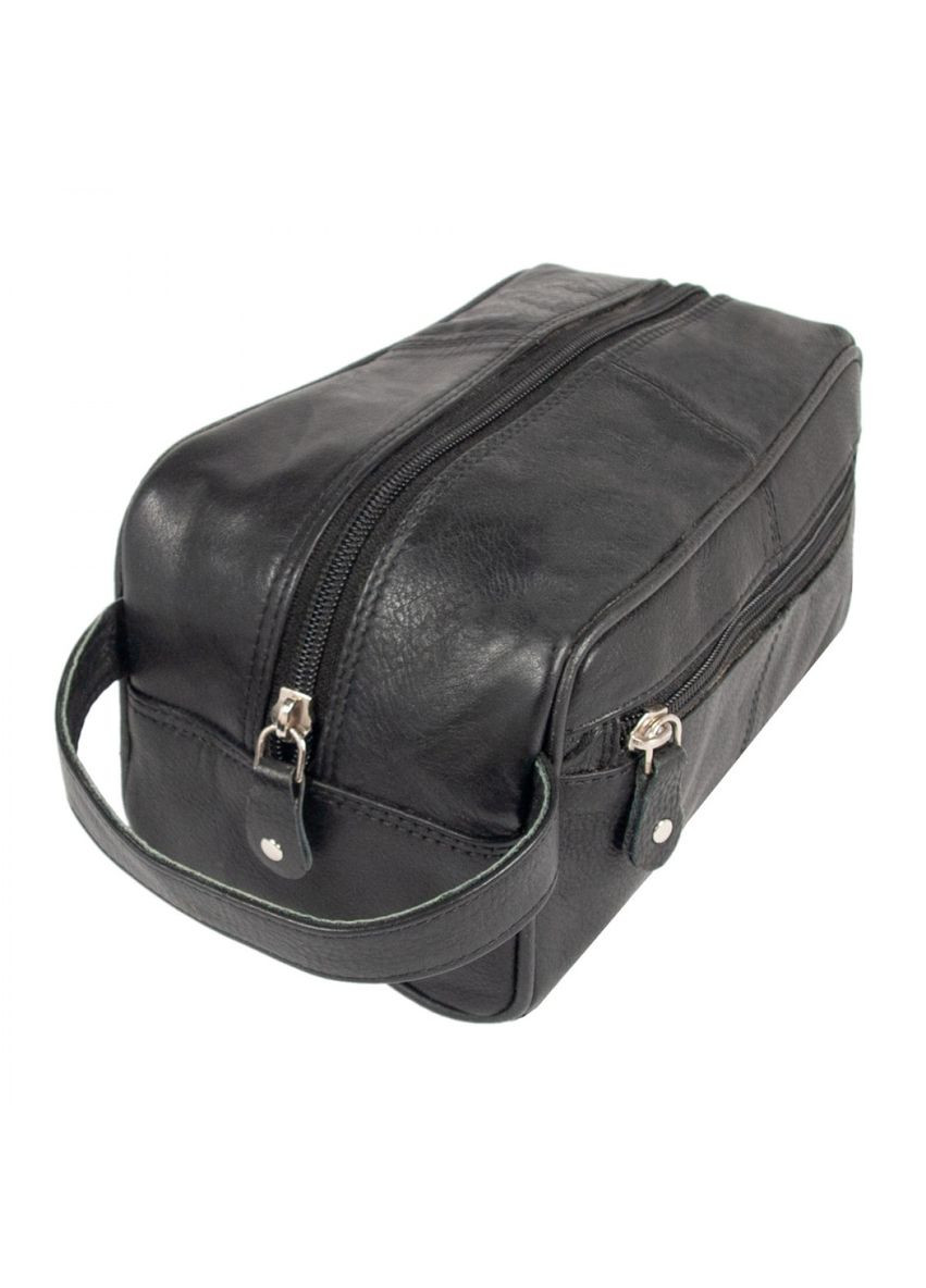 Чёрный кожаный несессер 1450 BLK Ashwood (303830297)