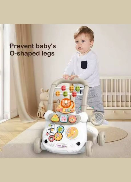 Дитяча каталка ходунки з ігровою панеллю 368-28 Музичні ходунки Fun Game (327796983)