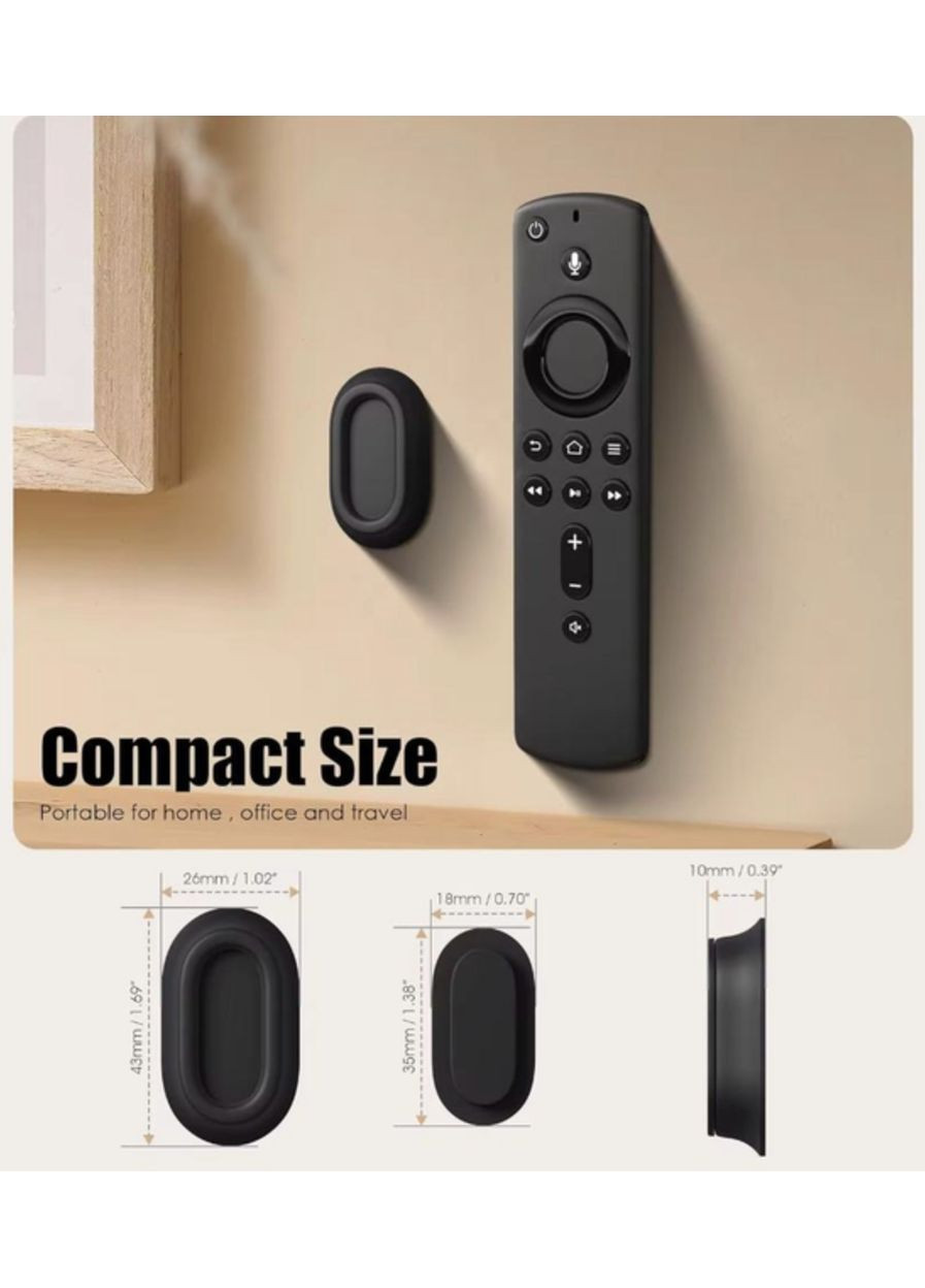 Самоклеючий фіксатор-органайзер тримач для пульта зубної щітки пульта універсальний 1 шт Чорний Neon (355889236)