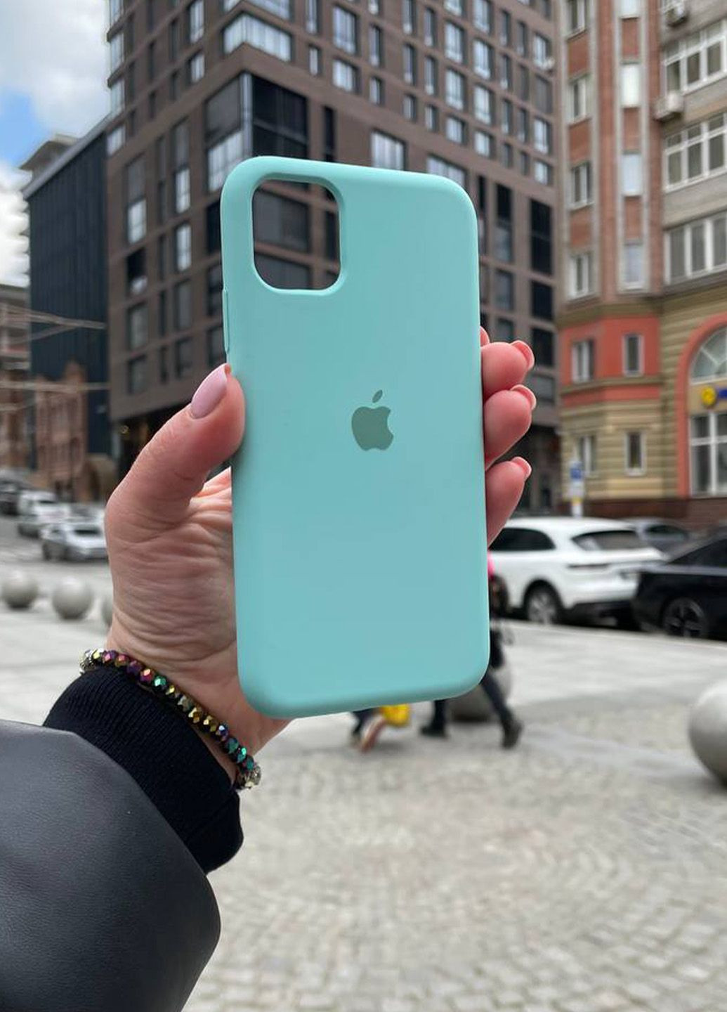 Чохол для iPhone 11 Pro зелений Marine Green Silicone Case силікон кейс No Brand (289754193)