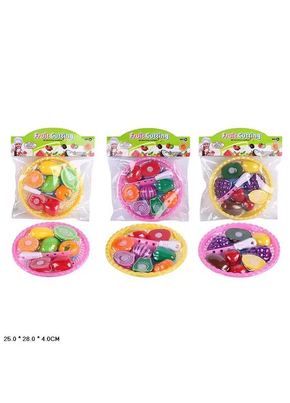 Игровой набор продукты на липучках 66-46 в ассортименте 3 вида, пакет 25*28*4см No Brand (362433705)