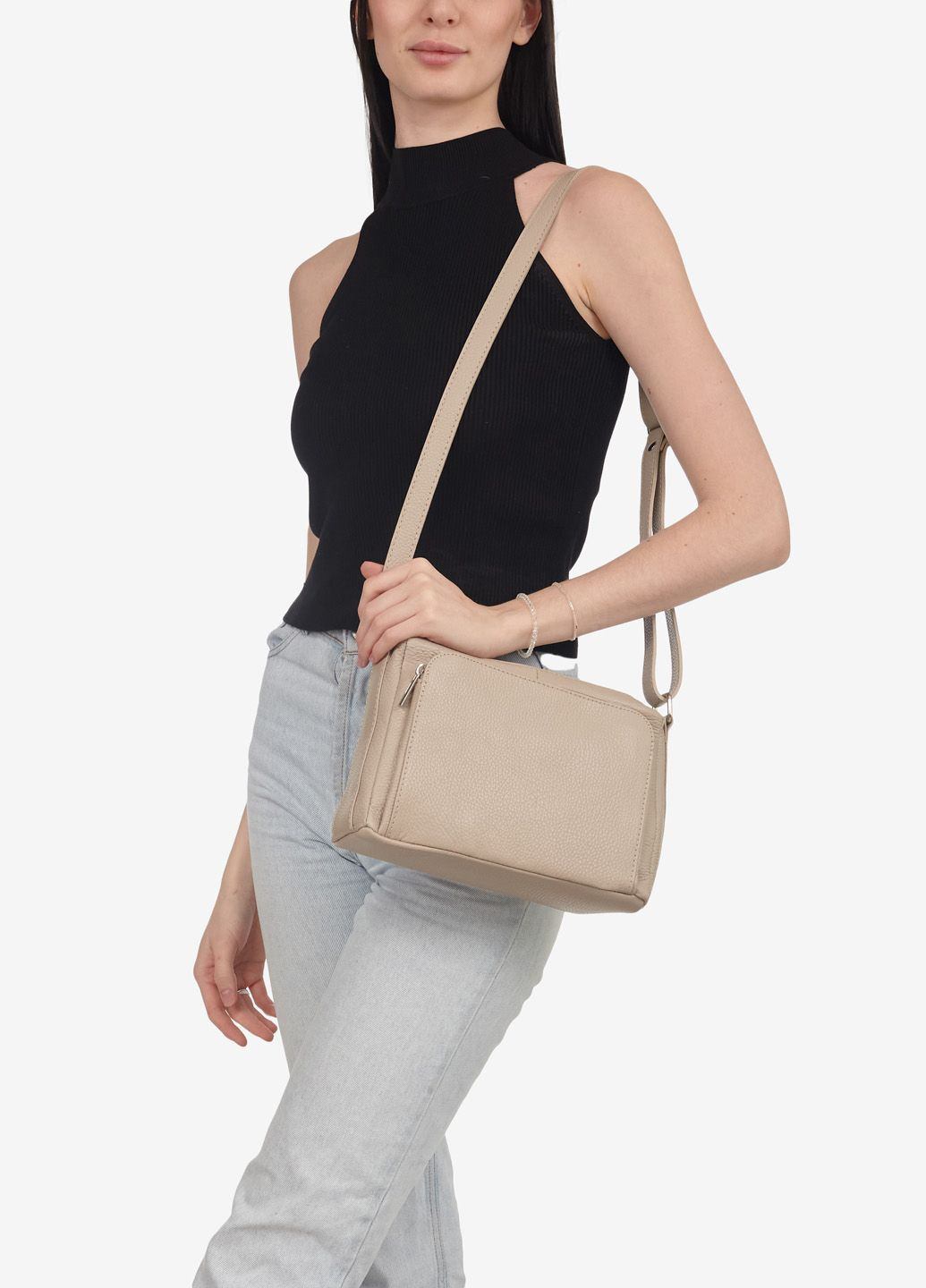 Сумка жіноча шкіряна на плече крос-боді середня Сrossbody Regina Notte (284668011)