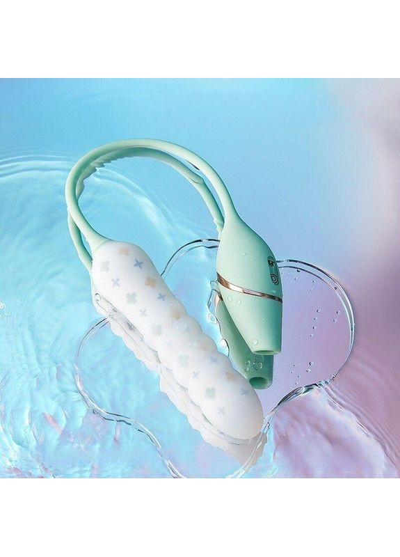 Пульсатор с вакуумным стимулятором KISTOY Cathy Pro на гибкой сцепке, подключение к смартфону No Brand (303910573)