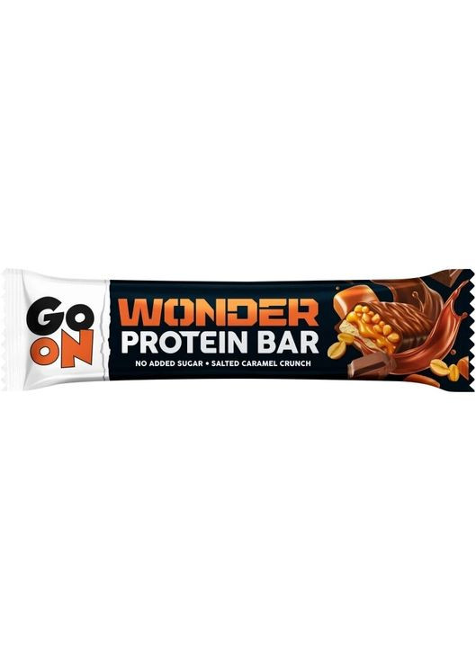 Батончик Wonder Protein Bar, 45 грам - Солона арахісова карамель Go On Nutrition (365749603)
