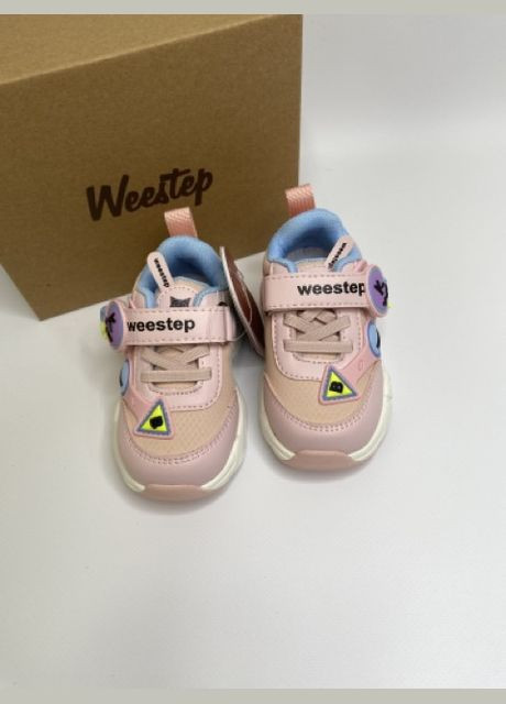 Розовые демисезонные кроссовки для девочки Weestep