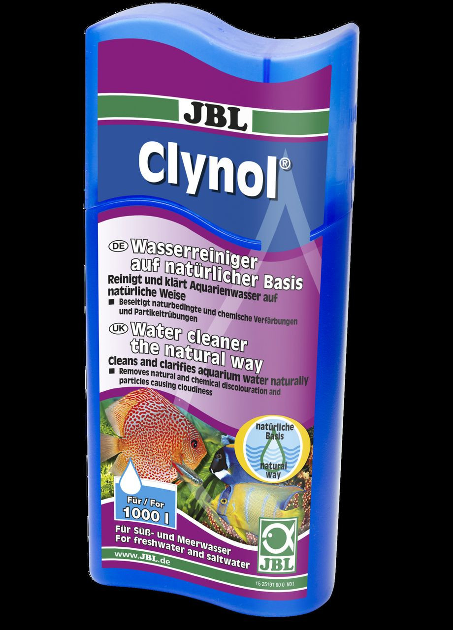 Кондиционер Clynol для очистки воды в пресноводных и морских аквариумах, Клинол 250 мл на 1000 л, 2519100 JBL (278308921)
