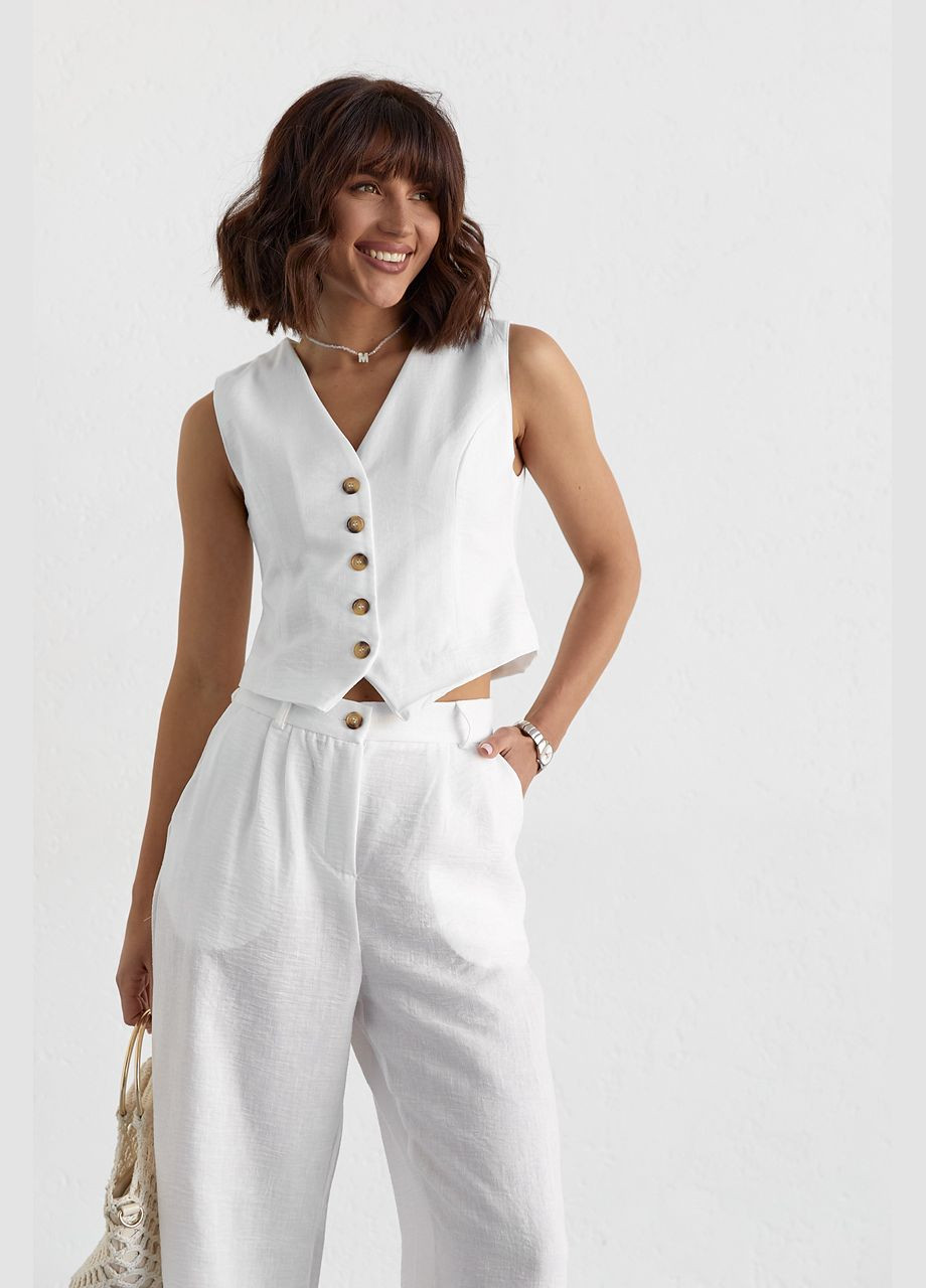 Женский брючный костюм с жилеткой Liton (296658512)