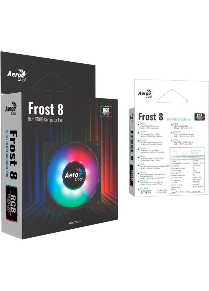 Кулер корпусний Frost 8 FRGB Molex (Frost 8 FRGB Molex) Aerocool (332613216)