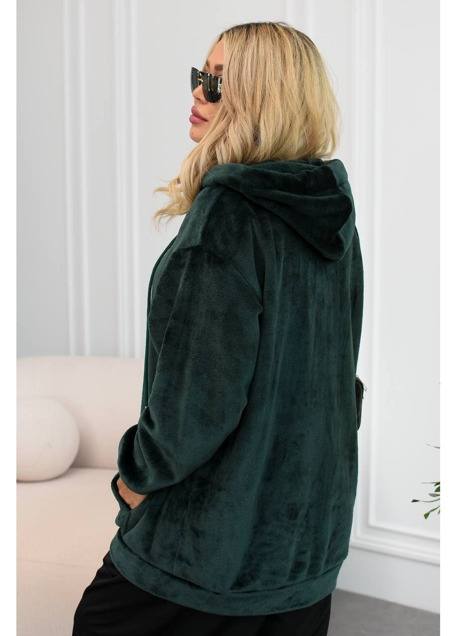 Кофта на змійці Турецка двостороння махра,з капюшоном та кишенями Україна (365574018)