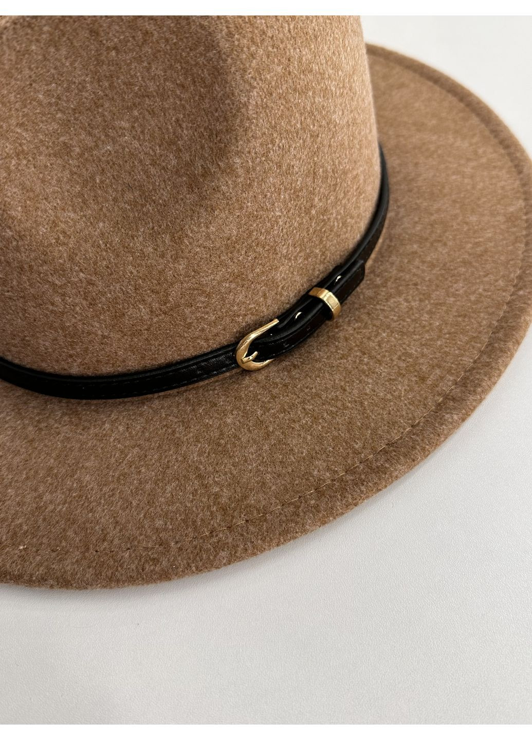 Шерстяная шляпа Федора унисекс с ремешком и регулировкой размера Urban Classic No Brand (359481380)