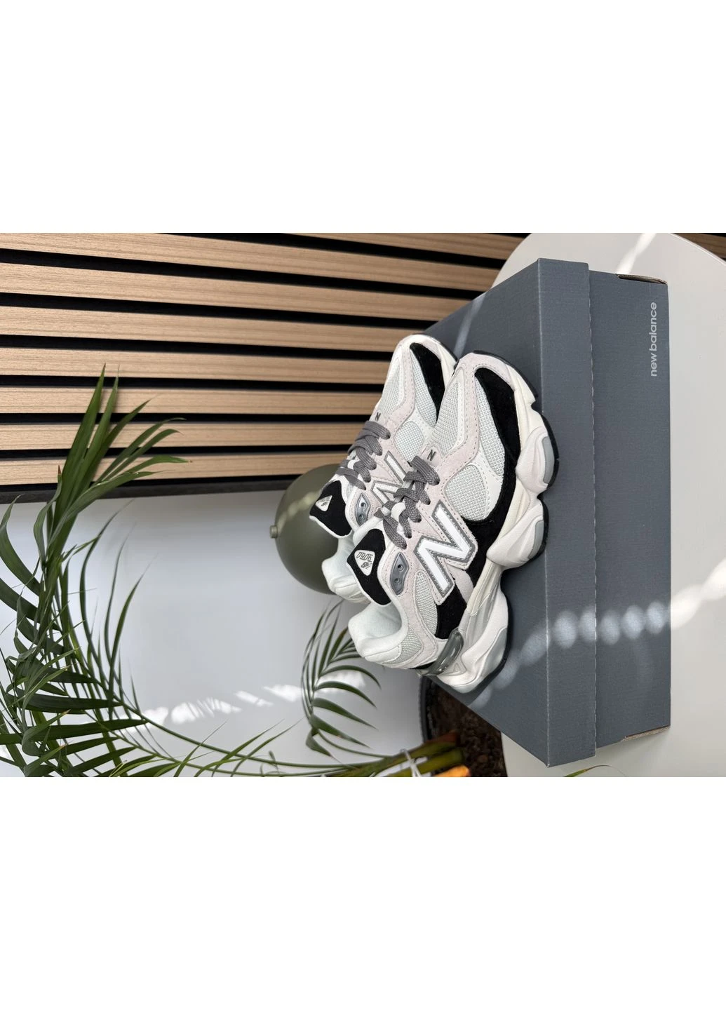 Кросівки жіночі і чоловічі New Balance 9060 White Black | Нью Беланс 9060 білі No Brand білі демісезони (391919223)