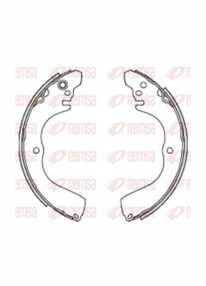 Колодки гальмівні барабанні Remsa (345787103)