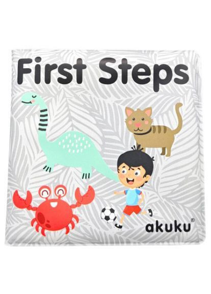 Розвиваюча м'яка книжка-іграшка Перші кроки () Akuku A0477 (366471559)