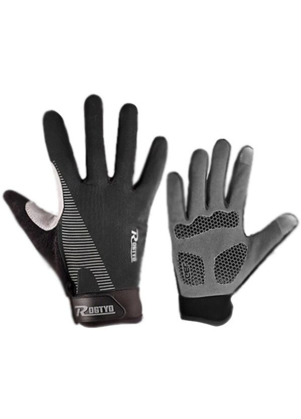 Велоперчатки Rogtyo з гелевими вставками (RH050548) No Brand (330778637)