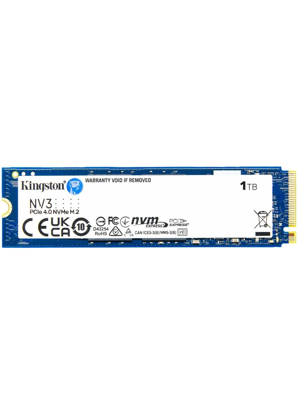 SSD 1TB NV3 M.2 2280 PCIe 4.0 x4 NVMe Kingston (330031777)