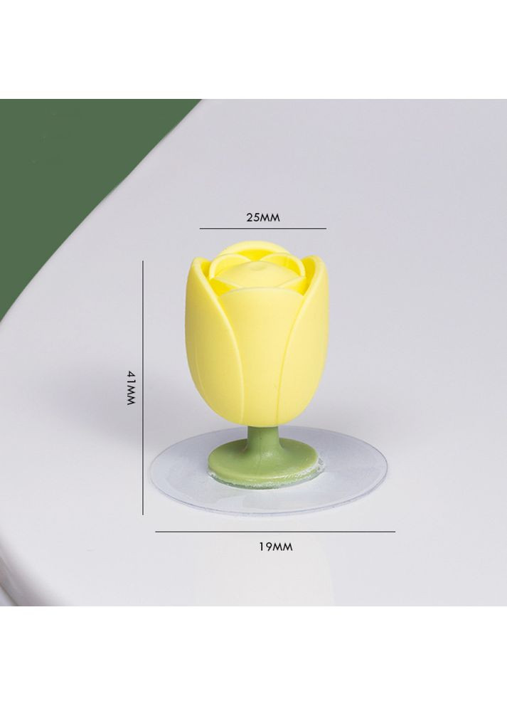 Додаткова ручка на унітаз Тюльпан SU896514 Жовтий/Зелений No Brand (368566368)