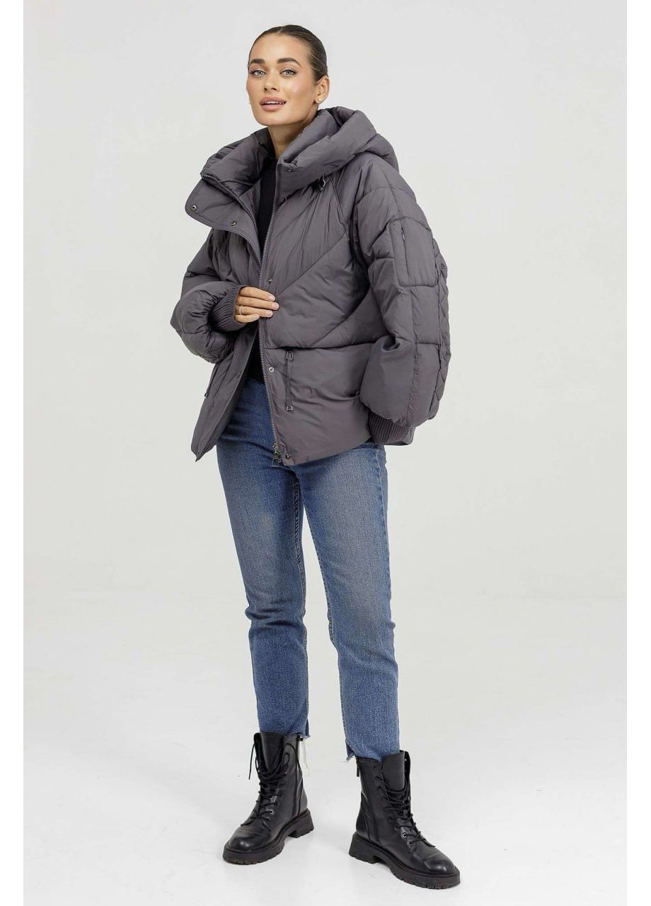 Серый зимний Пуховик аляска Snow Owl