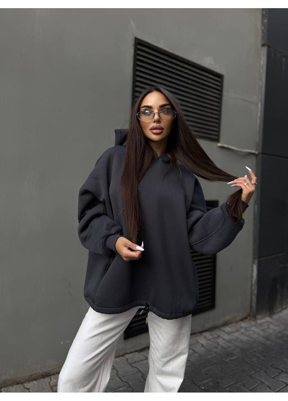 Жіночий худий з капюшлом на флісі Fashion (364485992)