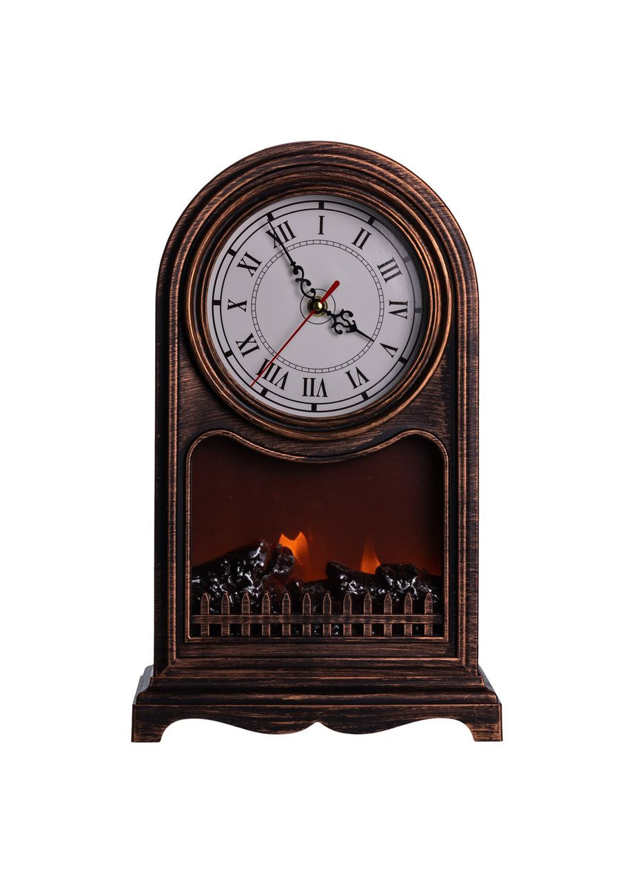 Декоративный камин-часы с LED-подсветкой USB для дома светильник с часами уютный светильник для праздника Yiwu (370603162)