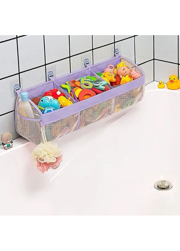 Органайзер для іграшок у ванній, 3 секції, 66 см No Brand (366304071)