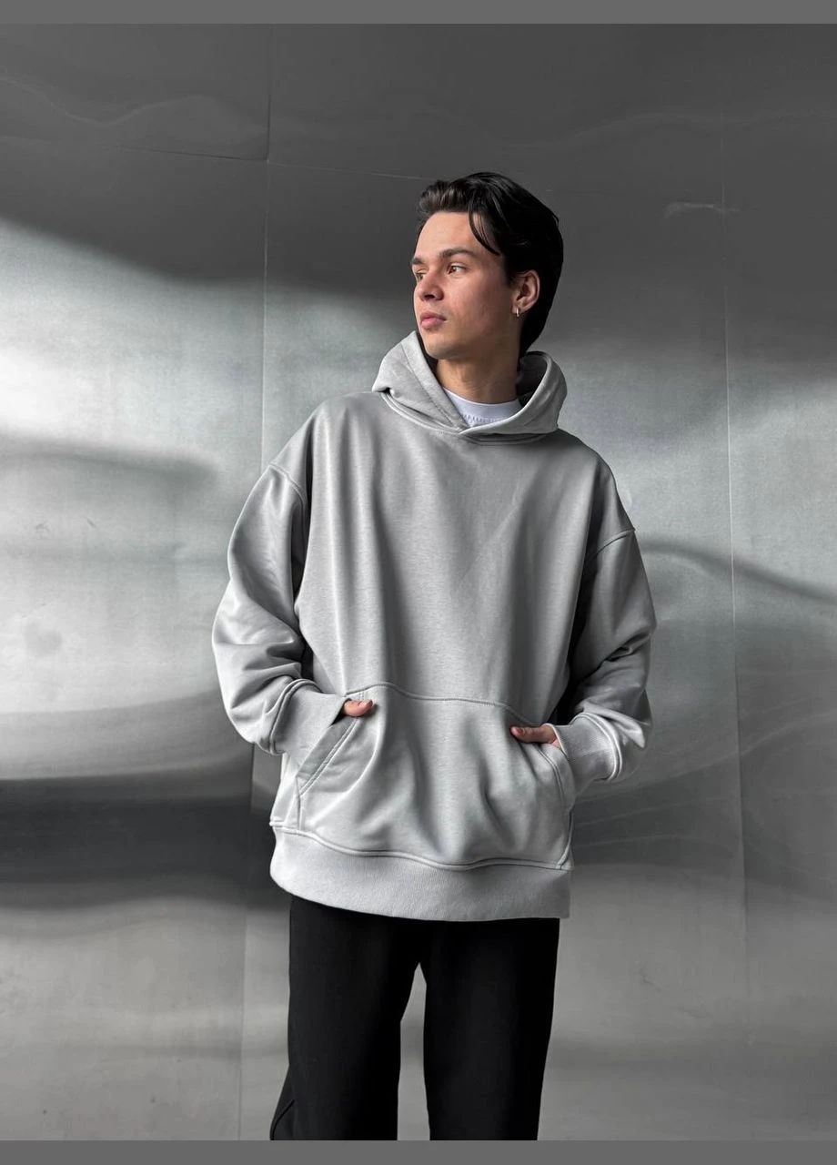 Оверсайз костюм Baza серый худые черные брюки No Brand (327844498)