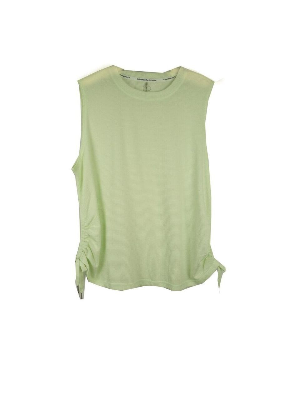 Майка женская perfomance, светло-зеленого цвета, размер L Calvin Klein slim fit - (370442149)