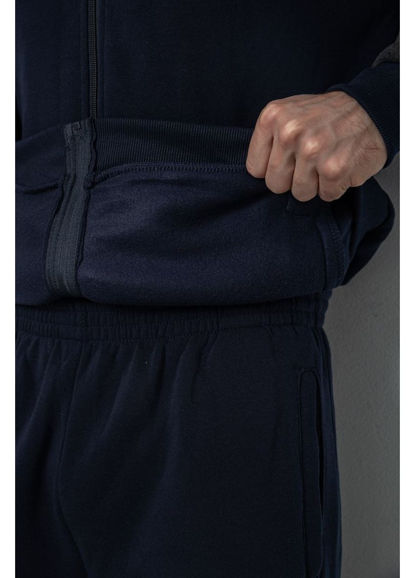 Спортивний костюм чоловічий на флісі, колір синьо-сірий, 244R9140 Ager (366891150)