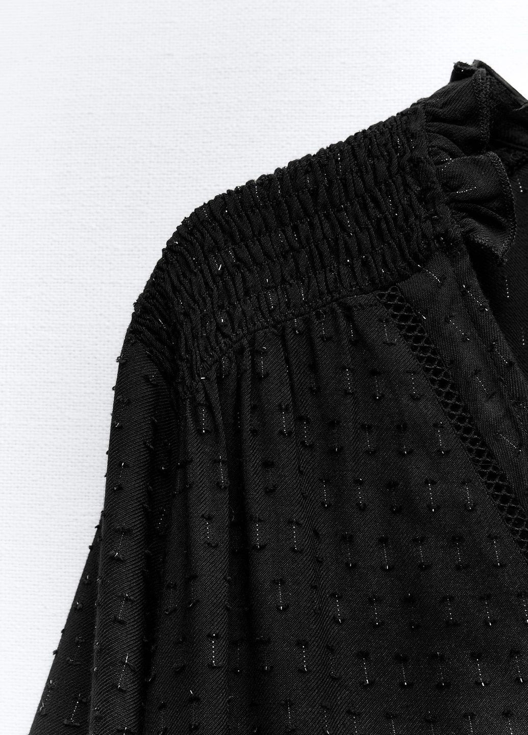 Черная демисезонная блузка Zara