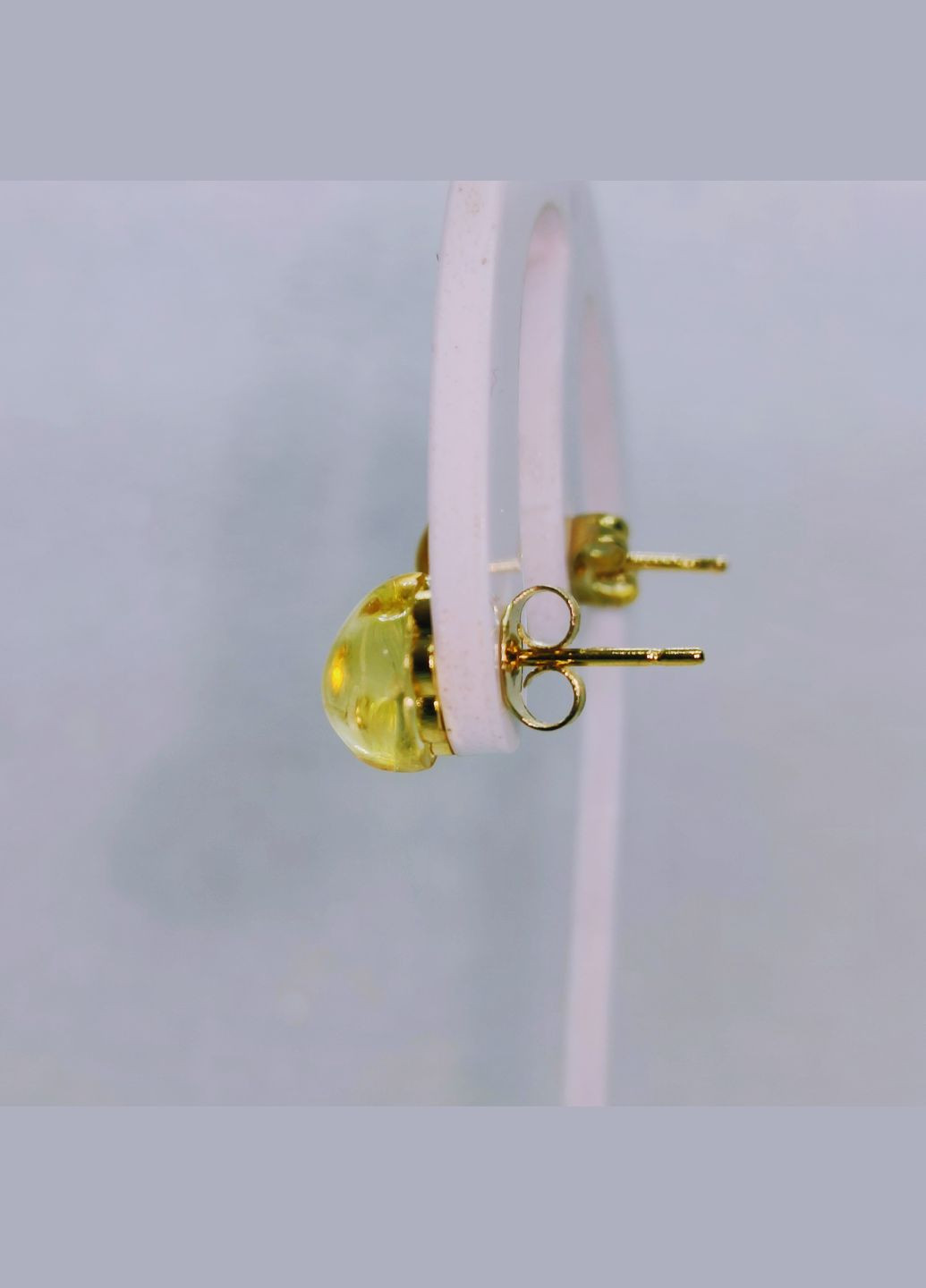 Сережки 3191 «гвоздики» з натурального бурштину MINOV (317271313)