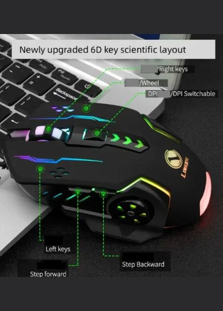 Мишка провідна S800, програмована, 7 кнопок! No Brand (293511388)