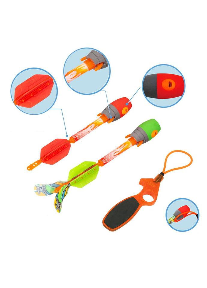 Игрушечный пускатель серии "Air Storm" Zing AS610 SKY RIPPERZ с двумя ракетами No Brand (362568756)