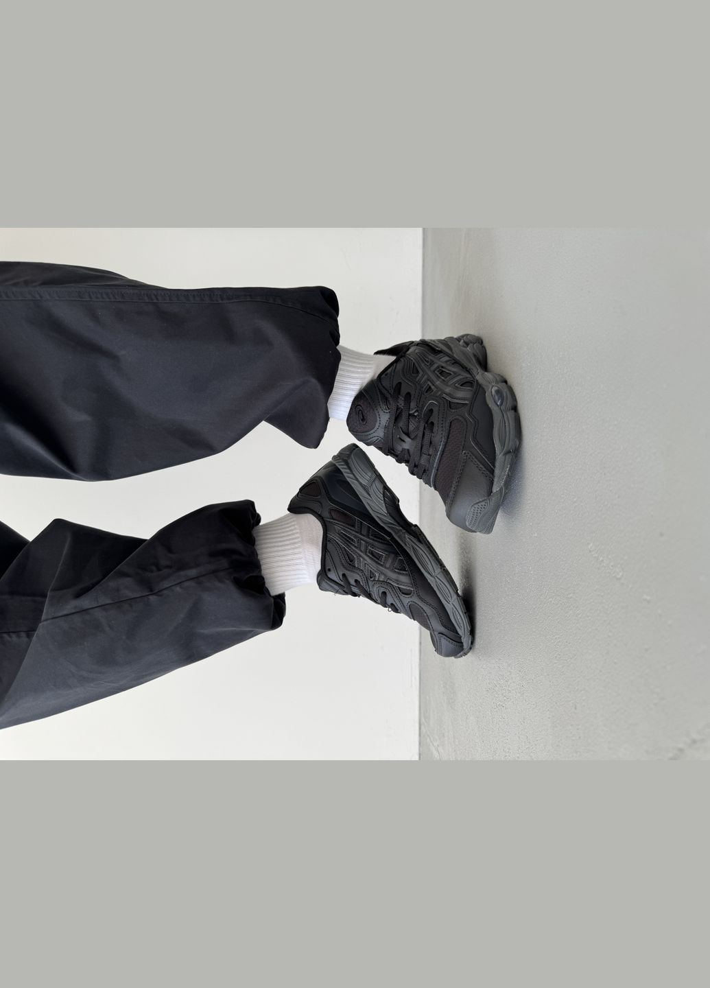 Черные демисезонные кроссовки мужские asics gel-nyc gore-tex black | асикс гель-нюк черные No Brand