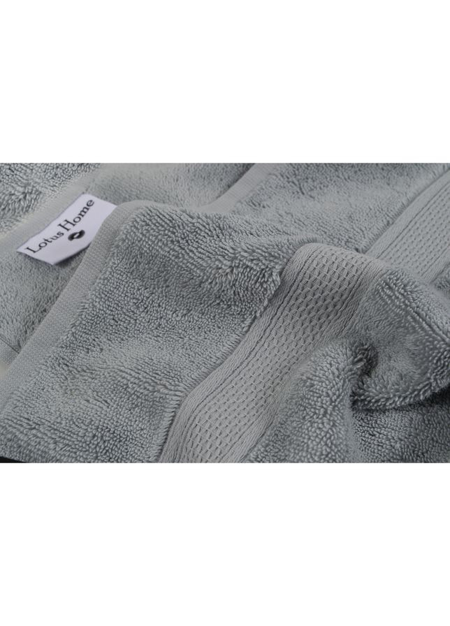 Lotus полотенце махровое home - grand soft twist grey серый 90*150 однотонный серый производство -