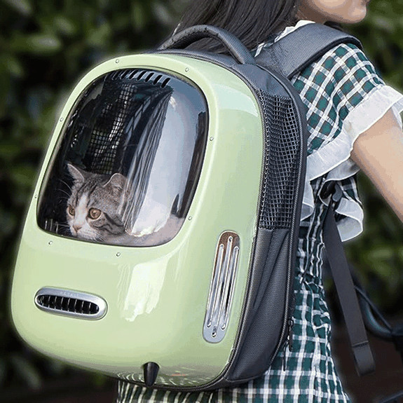 Рюкзак для переноски кошек Xiaomi Breezy Smart Cat Carrier Green P7701 PETKIT (263777061)